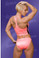 Starwear USA Robust Race Back Tank and Full Cut Botton Bikini Tankini Swimsuit - Coral and Black