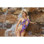 Starwear USA Shuttle Keyhole Front One Piece Swimsuit - Purple Peacock
