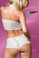 Starwear USA Twilight Sexy Classic Lace Tube Style Top and Hip Booty Shorts