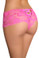 Oh La La Cheri Lace Crotchless Boyshort - Pink