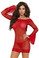 Elegant Moments Off the Shoulder Mini Dress - Red