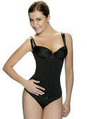 Vedette Women's Felice Underbust Waist Cincher with Zipper- Black