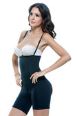Vedette Isabelle Strapless Mid Thigh Body with Buttock Enhancer - Black