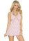 Elegant Moments Lace Halter Mini Dress - Baby Pink