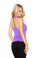 Hustle Clubwear Drape Front Top with Back Chain