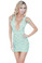 Oh La La Cheri Seamless Stocking Dress - Aqua