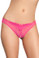 Oh La La Cheri Crotchless Pearl Thong Panty - Pink