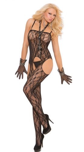 Elegant Moments Lace Suspender Bodystocking