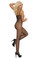 Elegant Moments Seamless Fishnet Open Crotch Bodystocking - Black