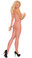 Elegant Moments Lycra Seamless Diamond Net Bodystocking - Neon Pink