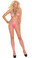 Elegant Moments Lycra Seamless Diamond Net Bodystocking - Neon Pink