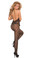 Elegant Moments Swirl Lace Halter Bodystocking with Open Crotch