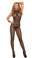 Elegant Moments Swirl Lace Halter Bodystocking with Open Crotch