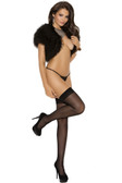 Elegant Moments Cuban Foot Thigh High - Black