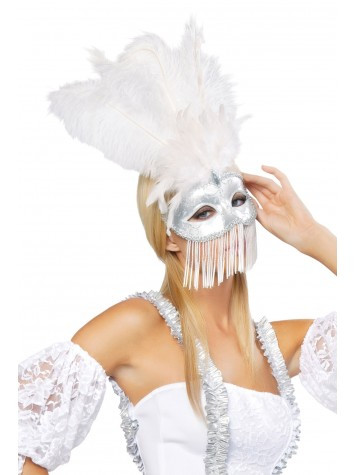 Roma Costume Beaded Masquerade Mask
