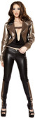 Roma Costume Two-Tone Jacket with Rolled Cuff