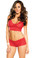 Elegant Moments Booty Short and Camisole - Red