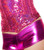 Roma Costume Metallic Shorts - Pink