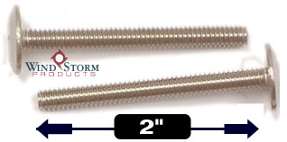 Stainless Steel Sidewalk Bolts Phillips Slotted Combo Drive Hurricane Bolts 1//4-20 x 1 Qty 25
