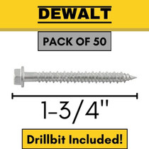 DFM3EML315 | 1/4" x 1-3/4" Hex Head | Aggre-Gator 304 Stainless Anchor
