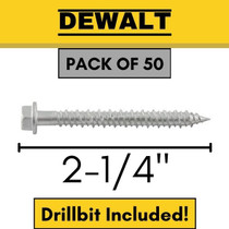 DFM3EML325 | 1/4" x 2-1/4" Hex Head | Aggre-Gator 304 Stainless Anchor