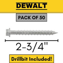 DFM3EML335 | 1/4" x 2-3/4" Hex Head | Aggre-Gator 304 Stainless Anchor