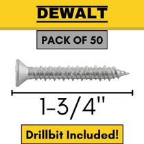 1/4" x 1-3/4" TrimFit Flat Head Masonry Anchor in 18-8 Stainless Steel
