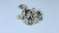 1/4-20 x 1/2" Windstorm Beige Painted Head Combo Sidewalk Bolts - Contractor Pack [100 per pack]
