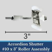 #10 x 3 roller assembly with washers