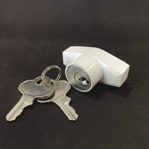 White 1/4-20 Push Lock | With two keys and cap