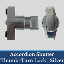 Thumb Turn Lock  | Mill | 1/4-20 screws