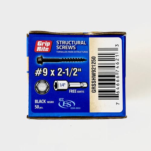Grip Rite Structural Screws 9 x 2.5" Windstorm Products