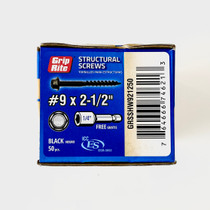 #9 x 2-1/2" Structural Screws (50 pack)