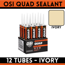 OSI Quad Window, Door and Siding Sealant Ivory (12 Pack)