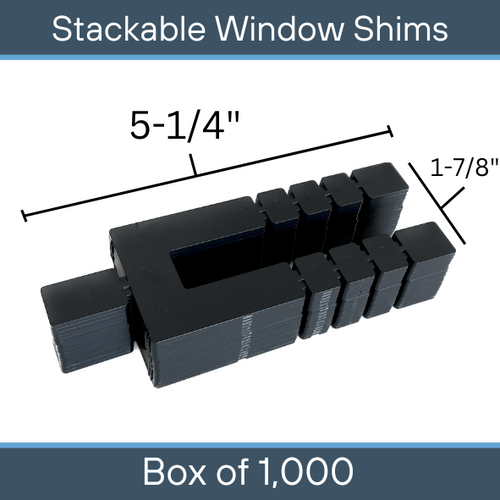 Stackable Window Shims 1/16" Thick Box of 1,000