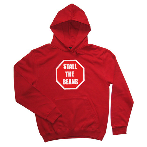 Stall the Beans Mens Red Hoodie