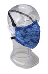 Premium Active Wear GEN 2 Face Mask  - Reusable 2-Ply Fabric - Digital Light Blue Camo