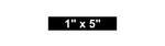 Custom Name Tag Patch - 1" X 5"