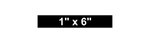 Custom Name Tag Patch - 1" X 6"