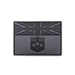 PVC Morale Patch - Provincial Flag - 2"x3" ONTARIO - Black & Grey
