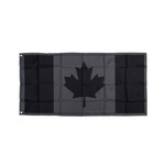 Canadian Flag - 24" x 48" - Black & Grey