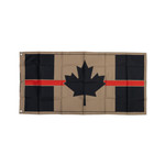 Canadian Flag - 24" x 48" - Thin Red Line - Tan Background