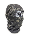 Premium Balaclava - 1ply Fabric Face Mask - Multicam Black