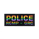Embroidered Morale Patch - POLICE 4" x 10" RCMP-GRC - Pride