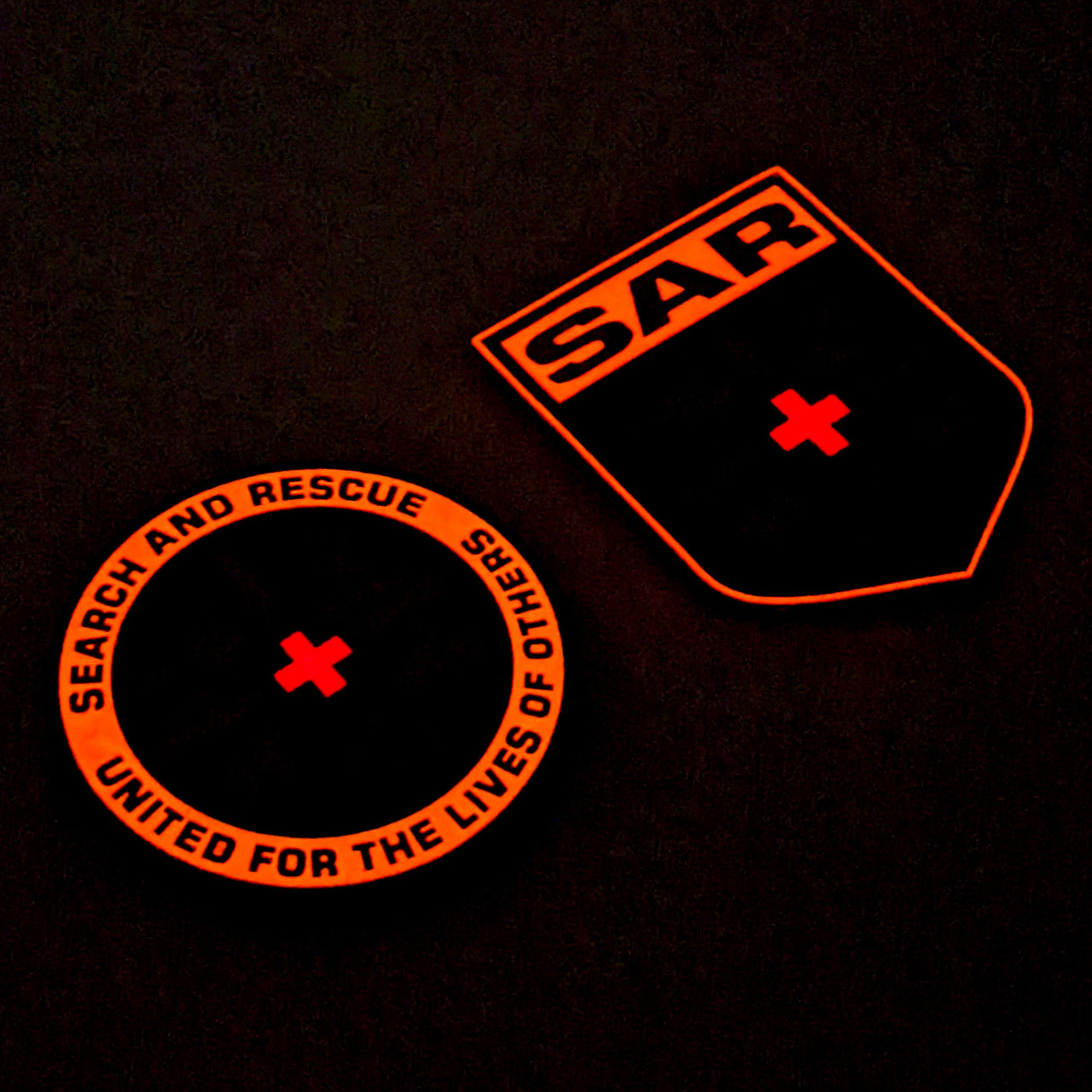SAR (Search and Rescue) - 2x3 Patch, Black