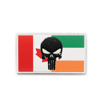 PVC Morale Patch - 2"x3.5" Canadian/India - GLOW