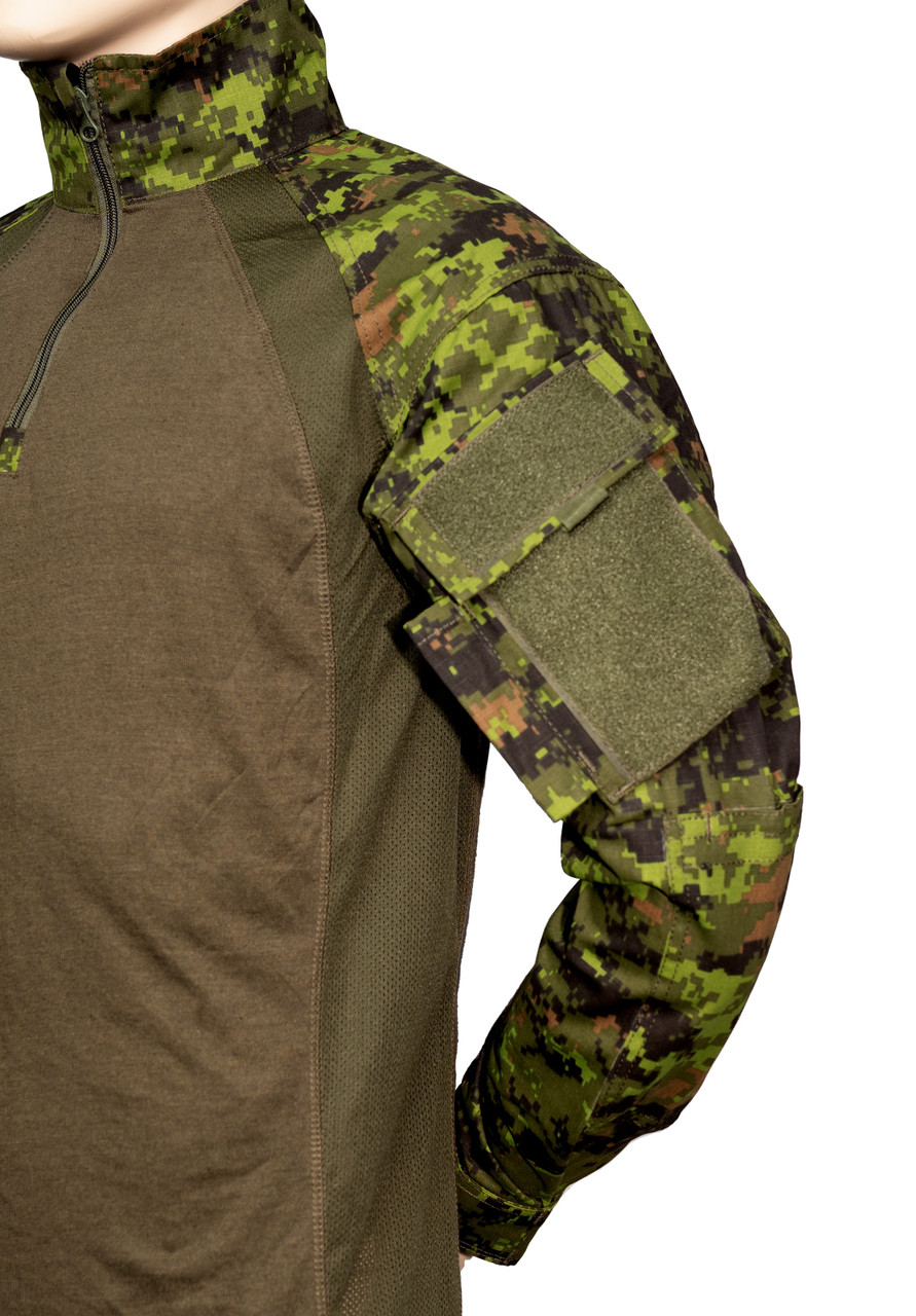 OTW Combat Shirt - Digital Forest Camouflage - OD Green Core