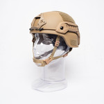 MICH BALLISTIC HELMET (NIJ-Level IIIA) WITH RAILS - COYOTE - Call to place order 1-866-880-3359