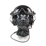 PROPS Rental - FAST Helmet - Black - Hearing Protection / Boom Mic / Eye Protection