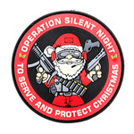PVC Morale Patch - Christmas - Operation Silent Night (3.5") - Glow in the dark